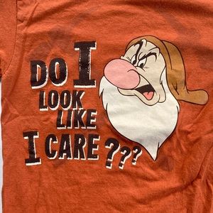 Disney Grumpy Dwarf “Do I look like I care” T-shirt